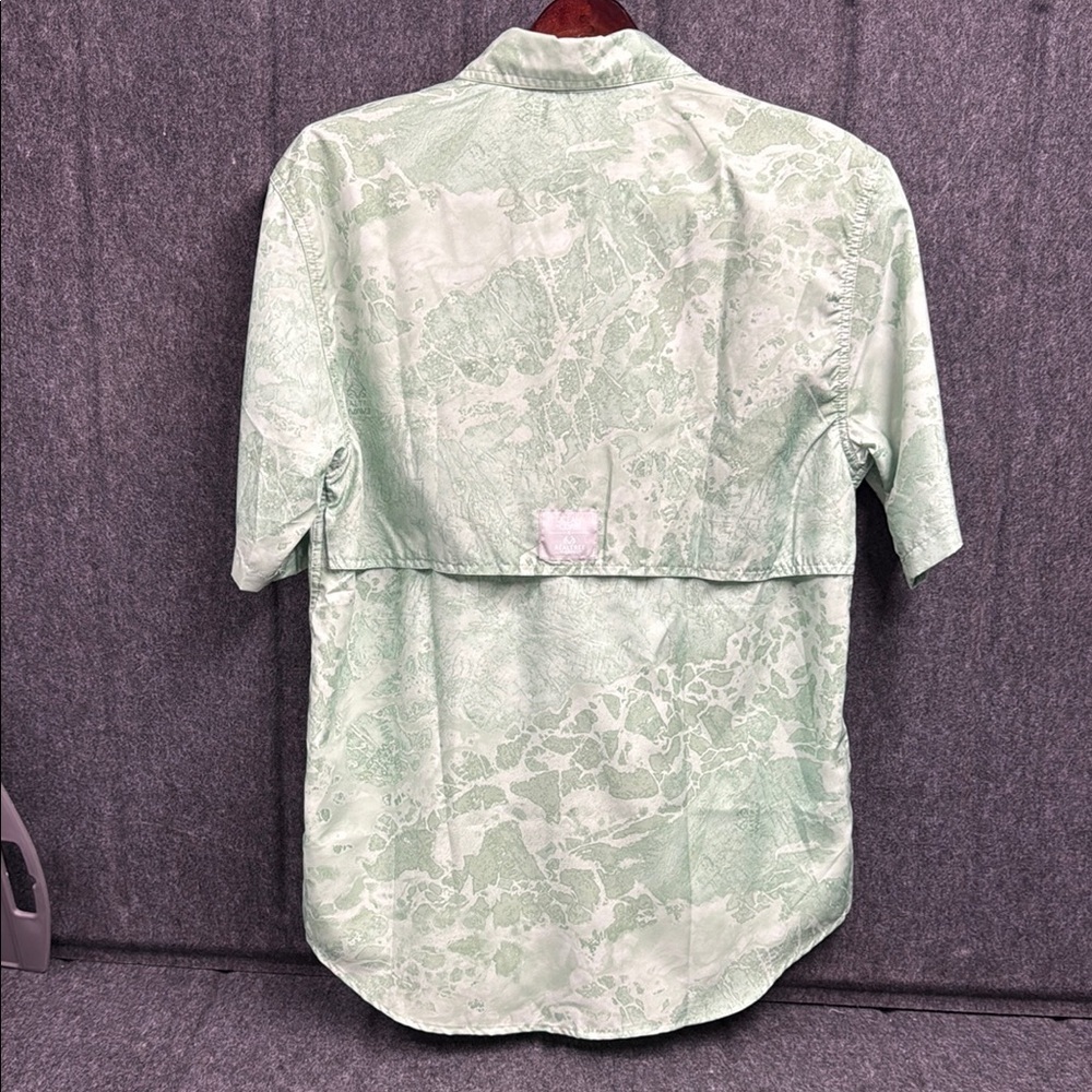 Colosseum Green Casual Button Down Shirt Relaxed Fit - Picture 3 of 4